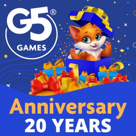 G5 Entertainment 为玩家推出特别活动庆祝 20 岁生日